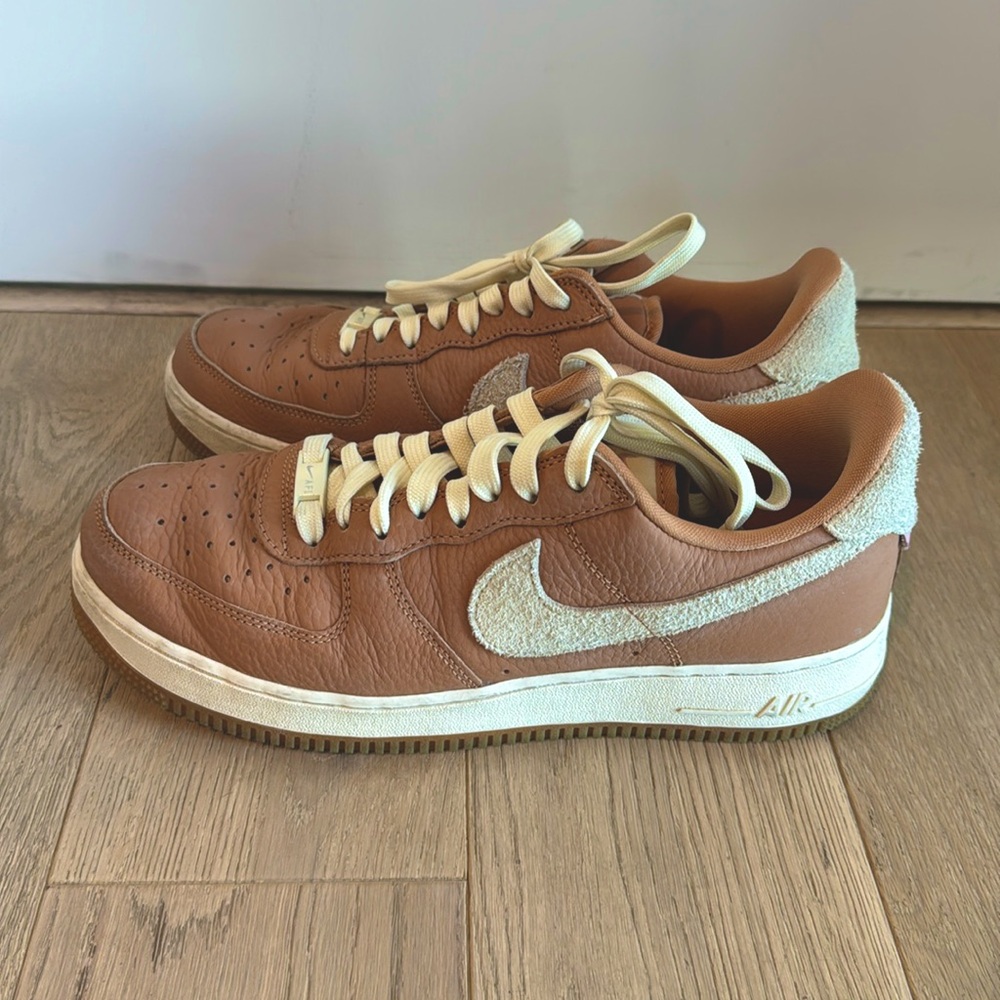 Nude Air Force 1 Men’s with Cream Suede Detailing